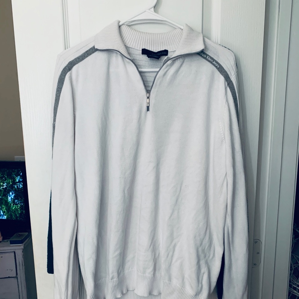 White Calvin Klein jacket